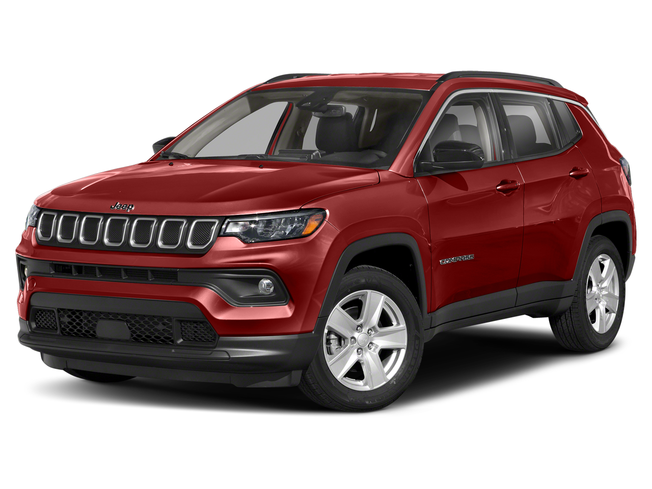 2022 Jeep Compass (RED) Edition 4x4 in Redline Pearlcoat — front three-quarter view
