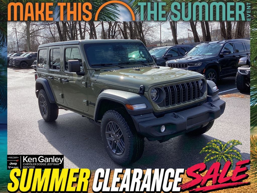 2026 Jeep Wrangler WRANGLER 4-DOOR SPORT S in 41 Exterior Paint — front three-quarter view