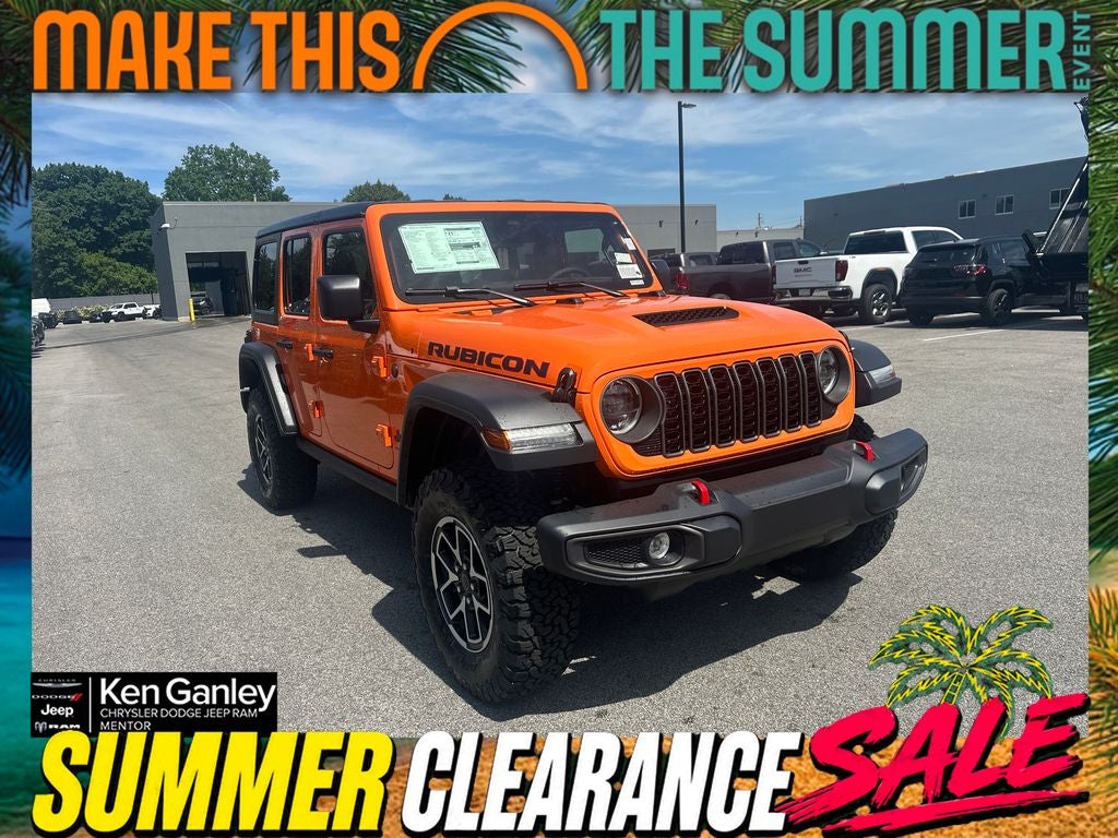 2026 Jeep Wrangler WRANGLER 4-DOOR RUBICON in Joose Exterior Paint — front three-quarter view