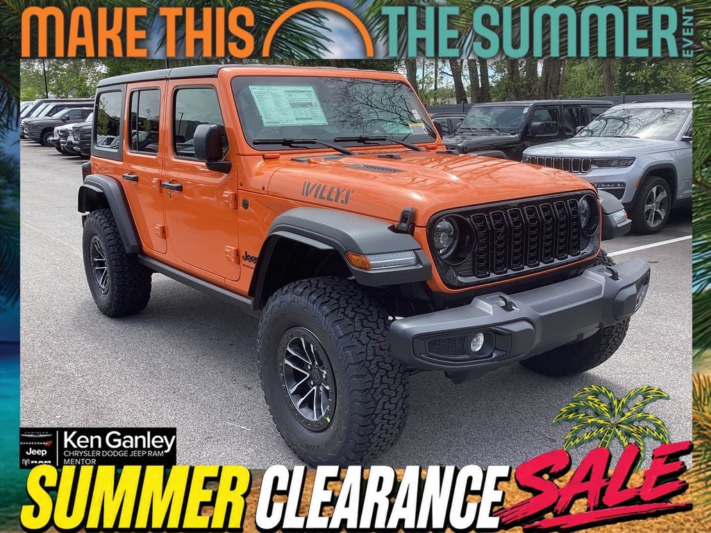 2026 Jeep Wrangler WRANGLER 4-DOOR WILLYS in Joose Exterior Paint — front three-quarter view