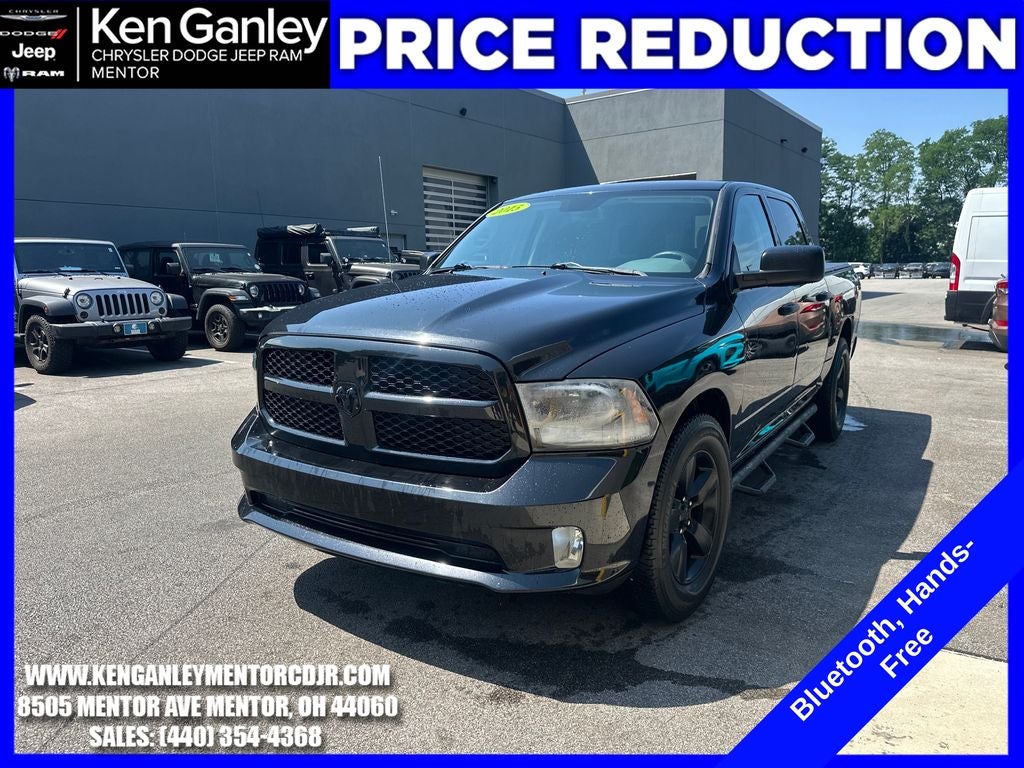 2015 RAM 1500 — rear three-quarter view