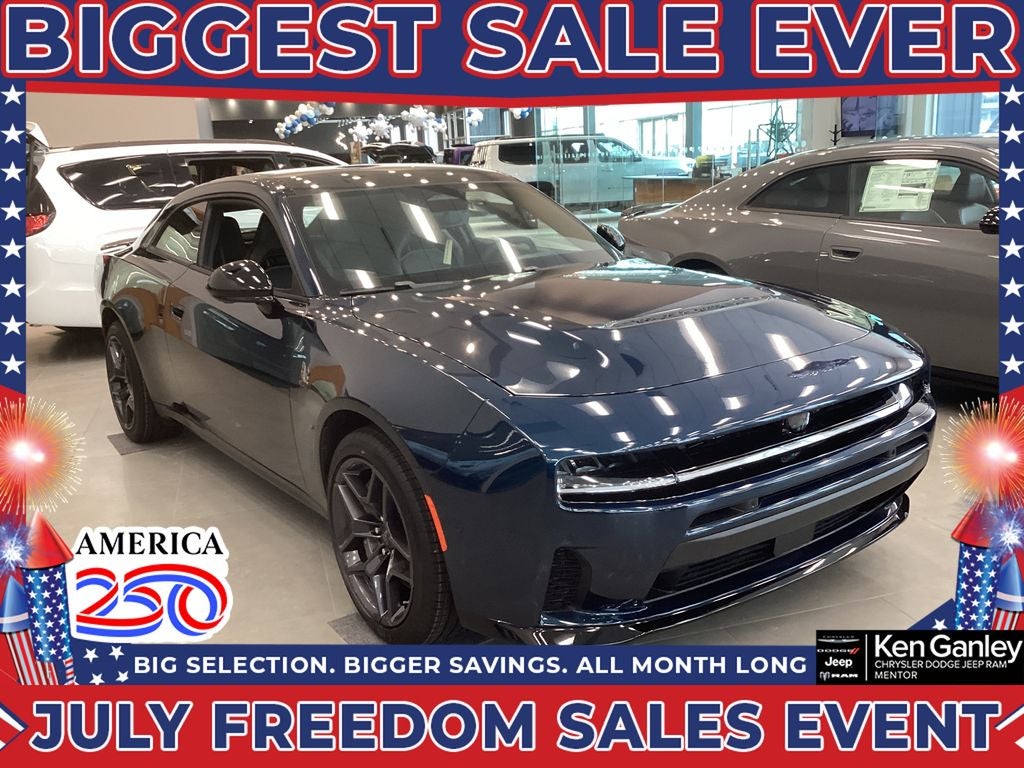 2026 Dodge Charger CHARGER SCAT PACK PLUS 2-DOOR AWD in After Dark Exterior Paint — front three-quarter view