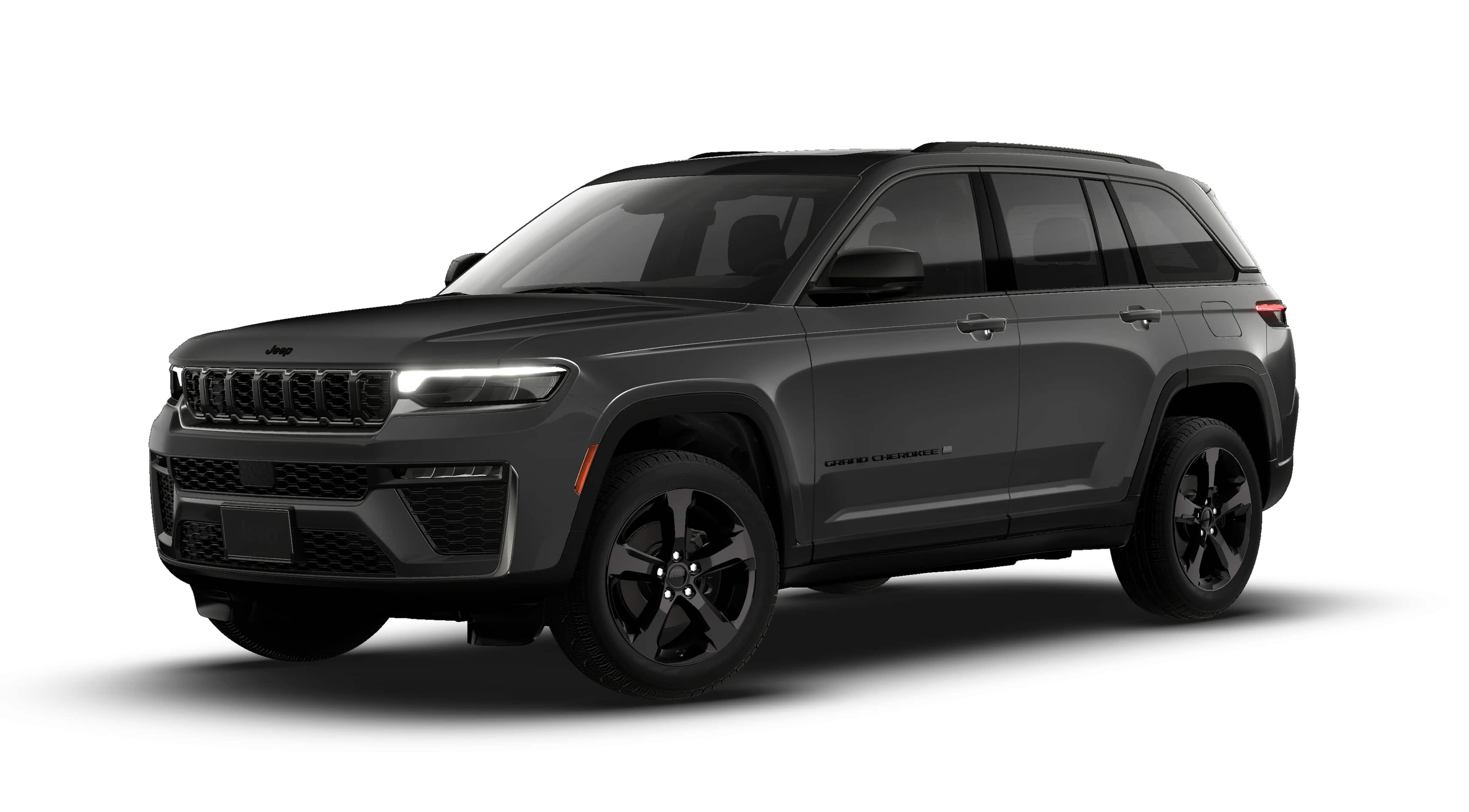 2026 Jeep Grand Cherokee GRAND CHEROKEE LIMITED 4X4 in Baltic Gray Metallic Clear-Coat Exterior Paint — front three-quarter view