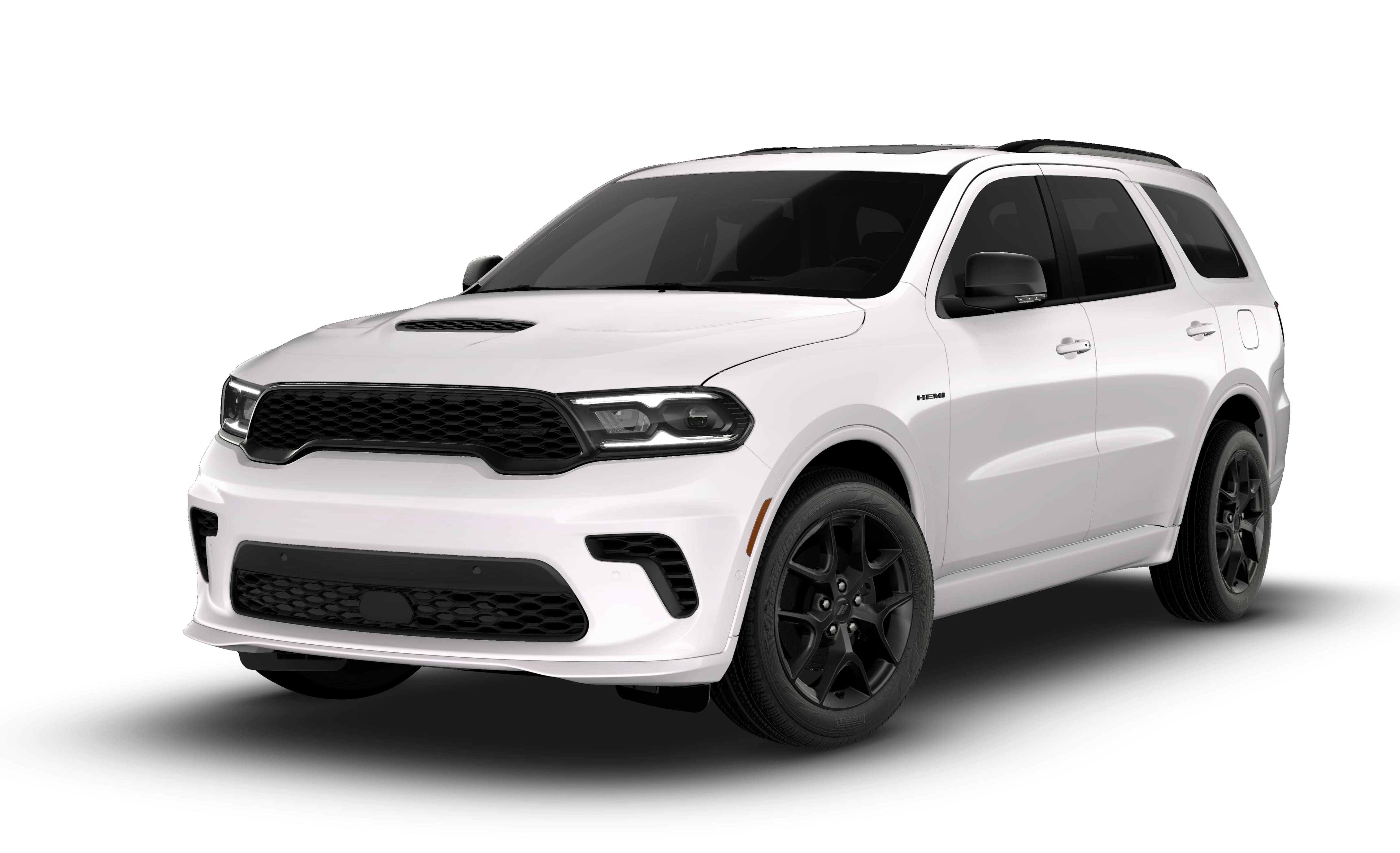 2026 Dodge Durango DURANGO GT PLUS AWD HEMI V8 in White Knuckle Clear-Coat Exterior Paint — front three-quarter view