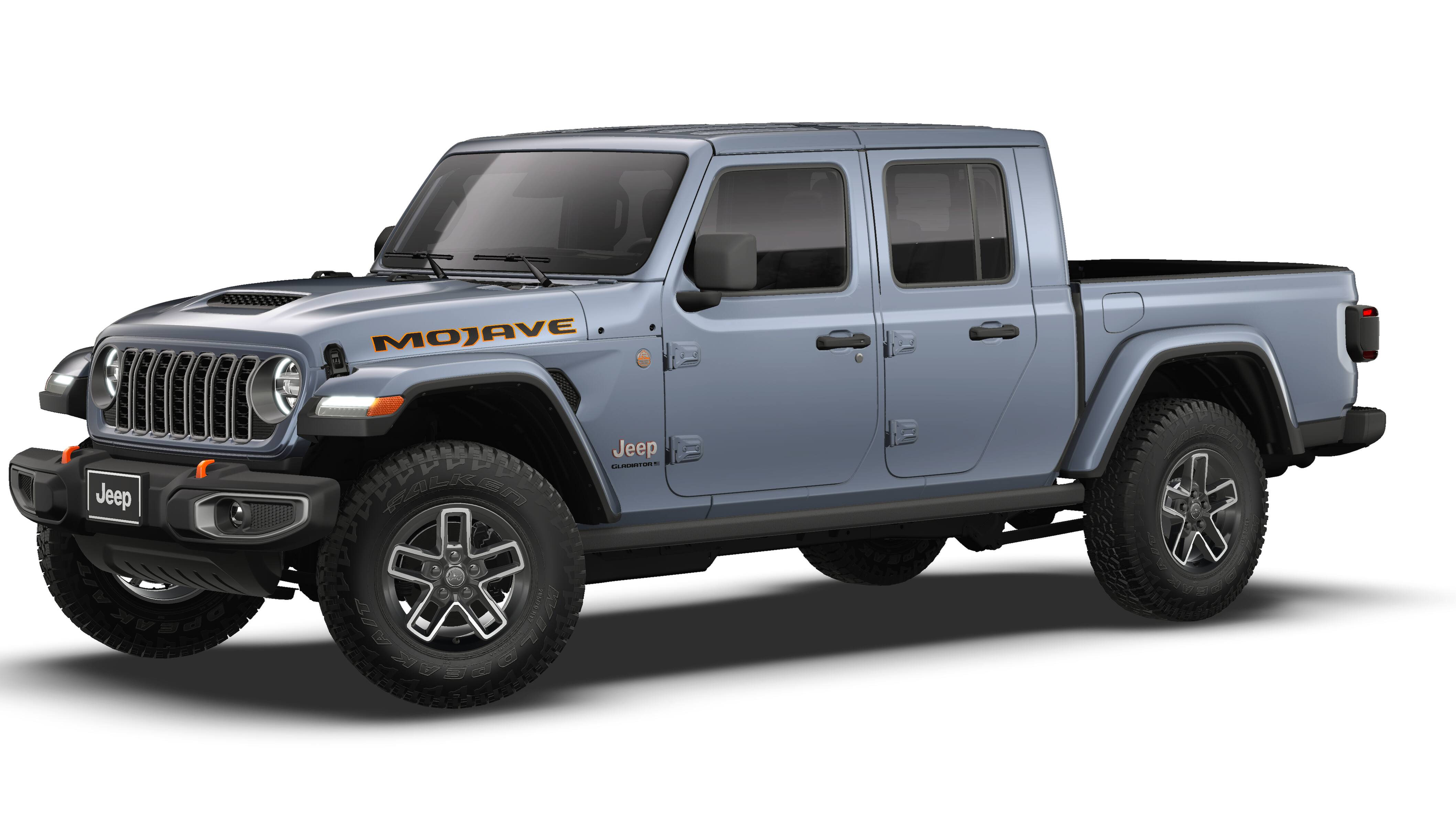 2026 Jeep Gladiator GLADIATOR MOJAVE 4X4 in Anvil Clear-Coat Exterior Paint — front three-quarter view