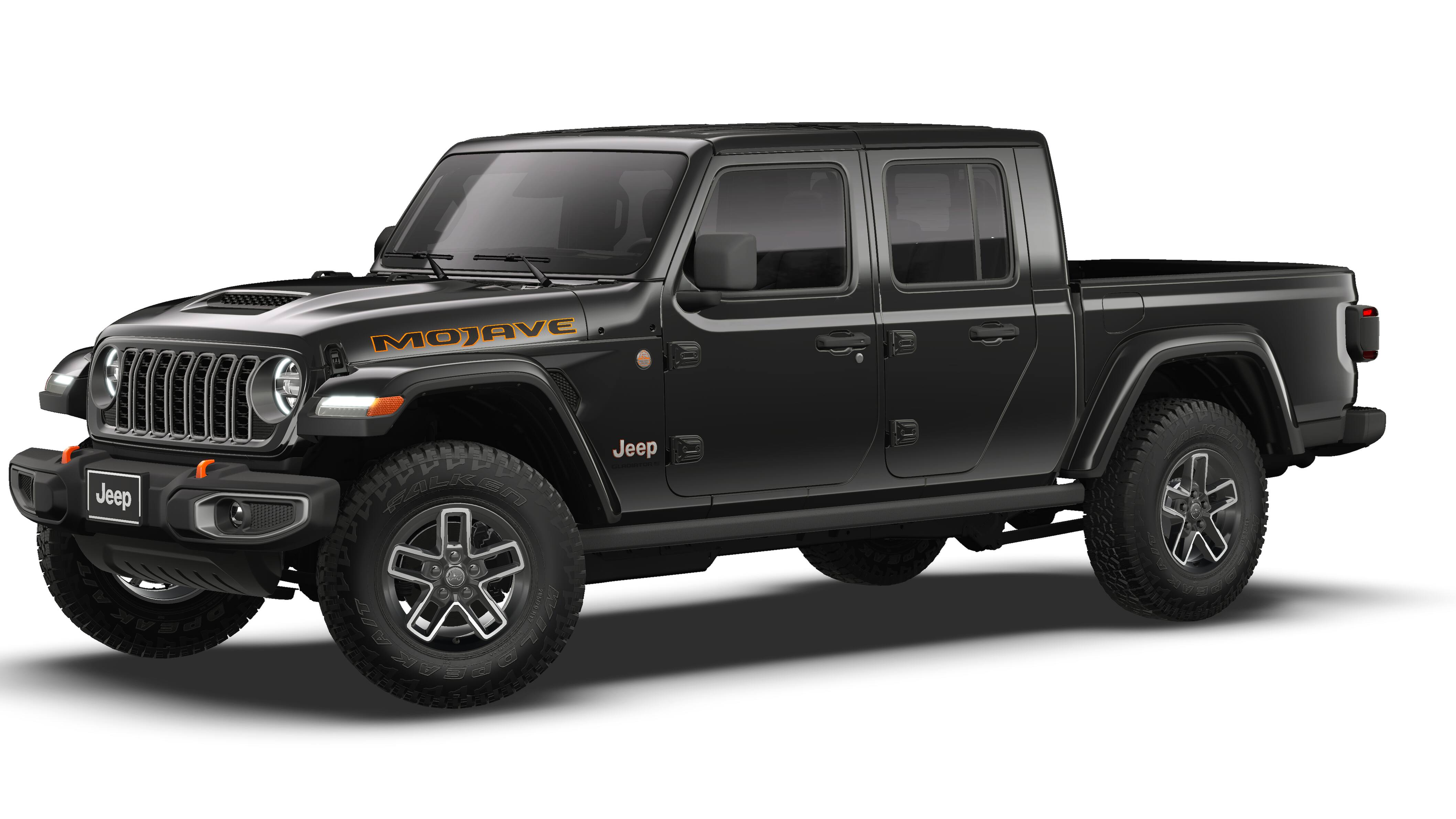 2026 Jeep Gladiator GLADIATOR MOJAVE 4X4 in Black Clear-Coat Exterior Paint — front three-quarter view